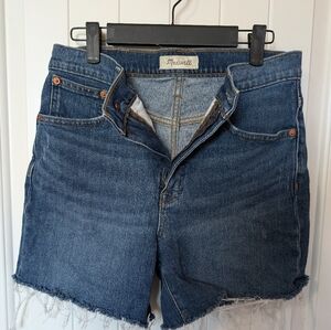 Madewell High Waist Mom Shorts W27 Medium Wash